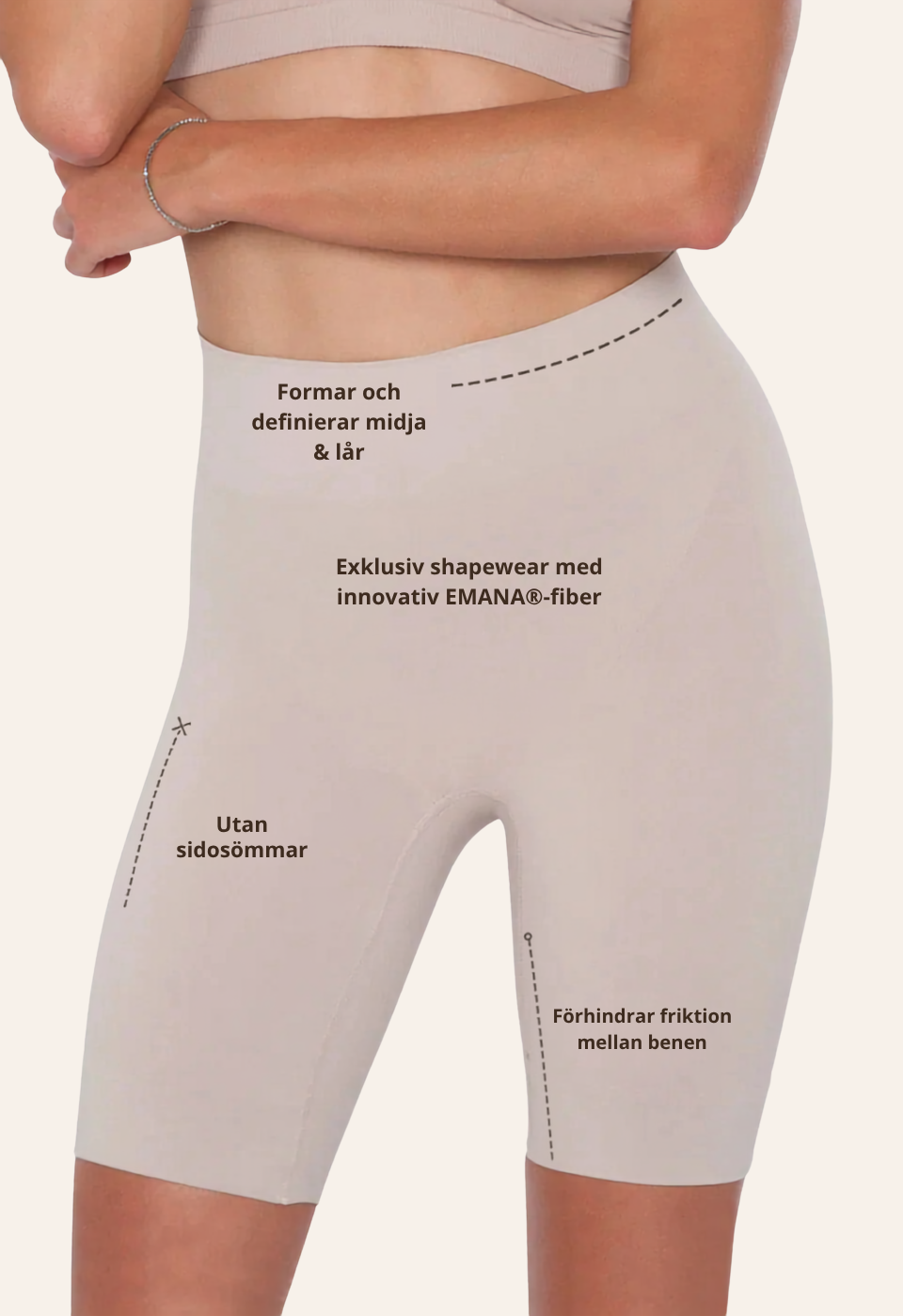 Plié Emana® – Mid Shorts Medium Support